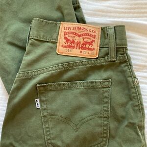 Vintage Levi’s Green Denim 514 29x32